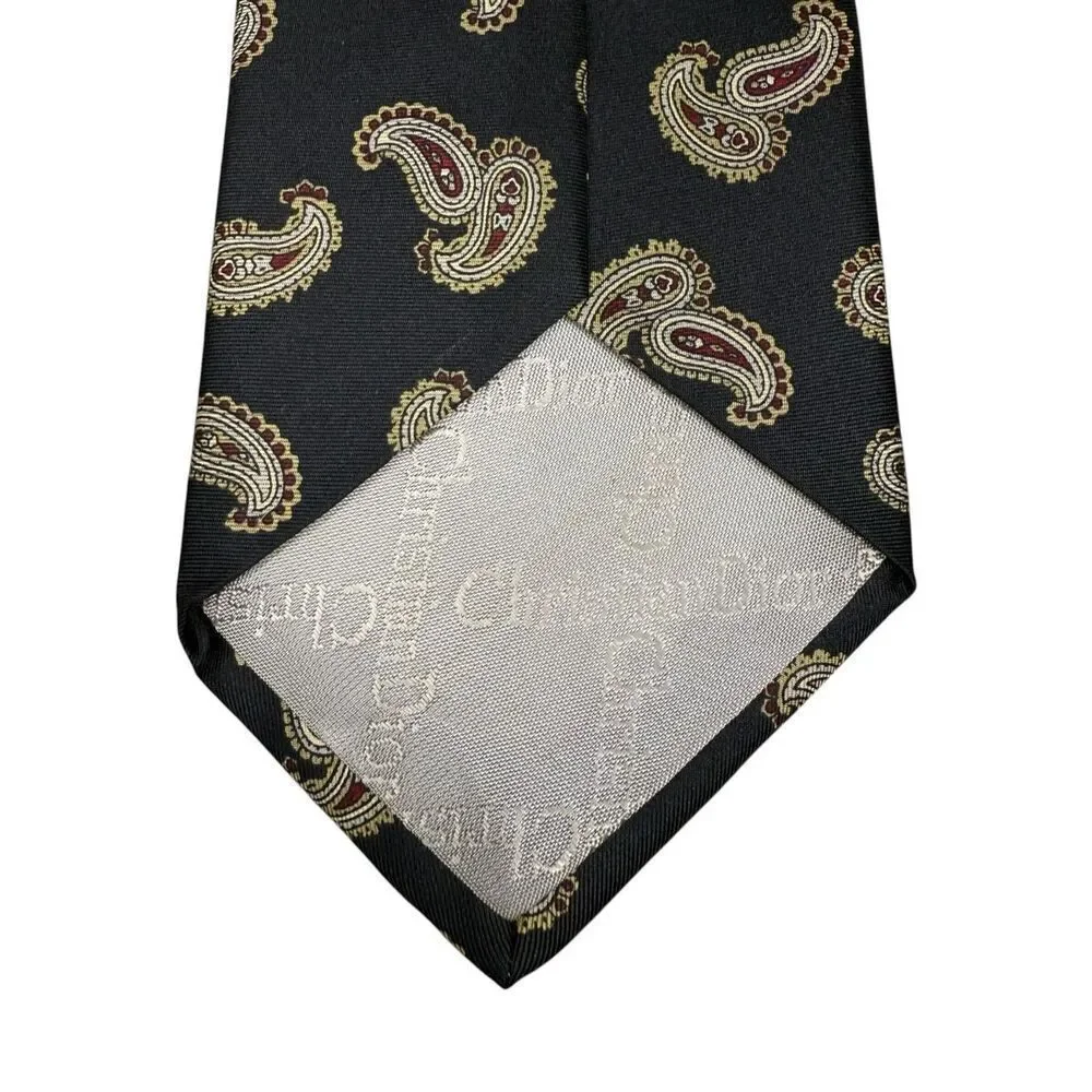 Vintage‎ Christian Dior All Silk Tie Made in USA Woven in Italy